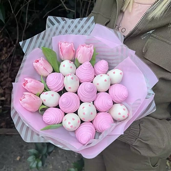 Букет из клубники в шоколаде, Очарование